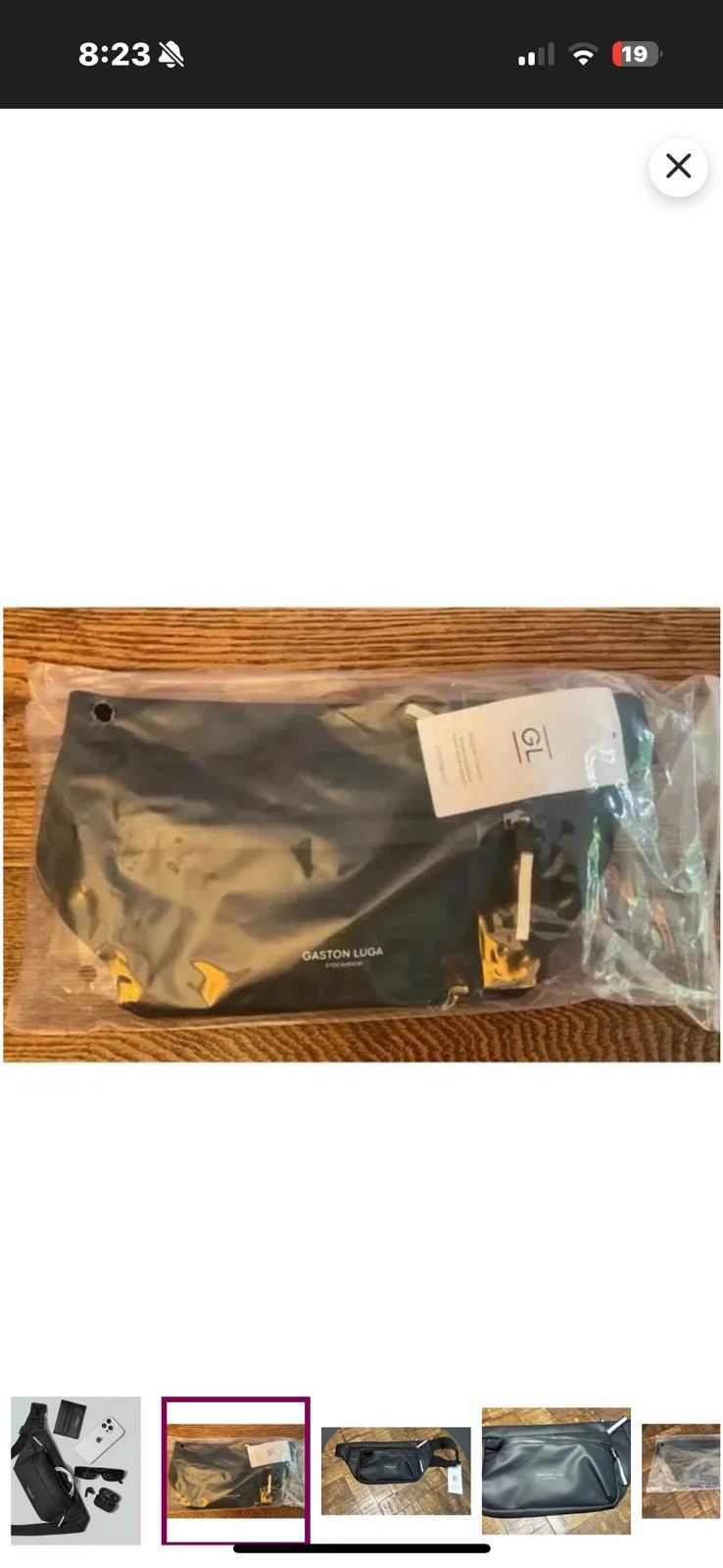 Designer Gaston Luga black splash hip pack. New Size ONE SIZE - 7 Thumbnail