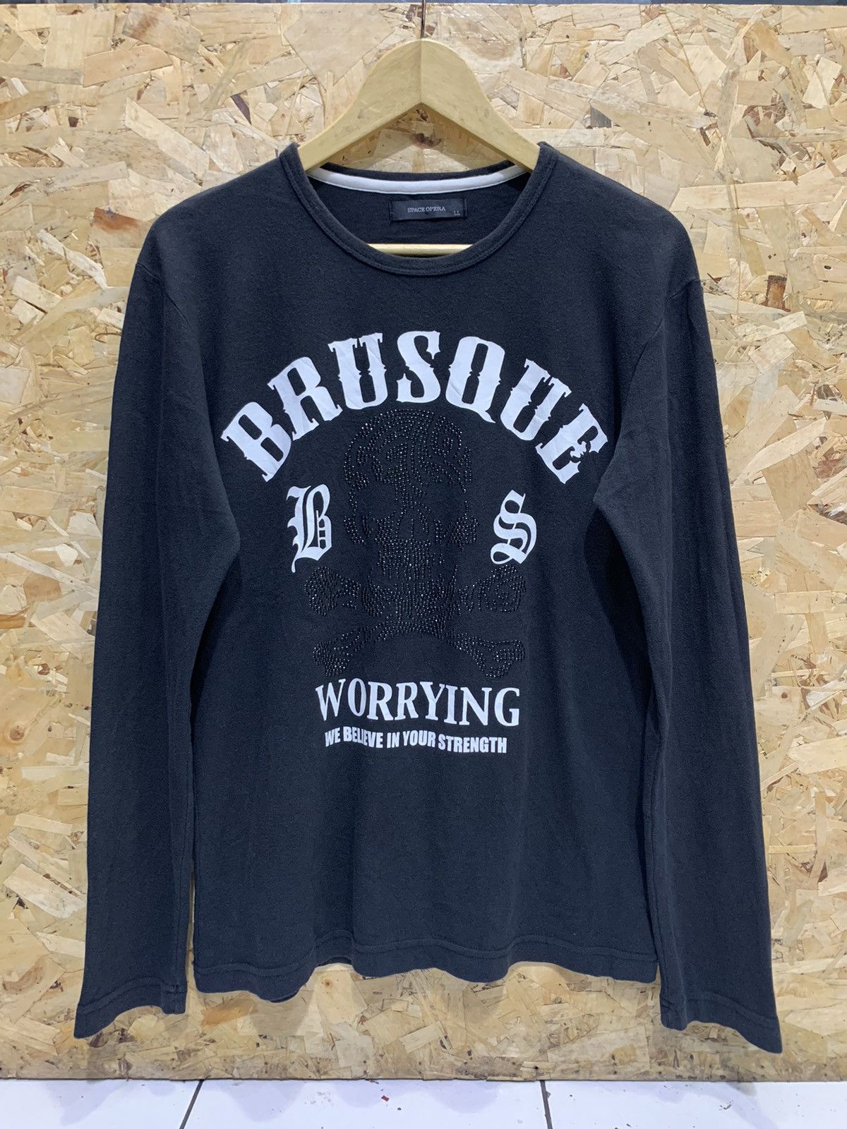 14th Addiction × If Six Was Nine × Japanese Brand Space opera skull rhinestone long sleeve t-shirt Size US L / EU 52-54 / 3 - 1 Thumbnail