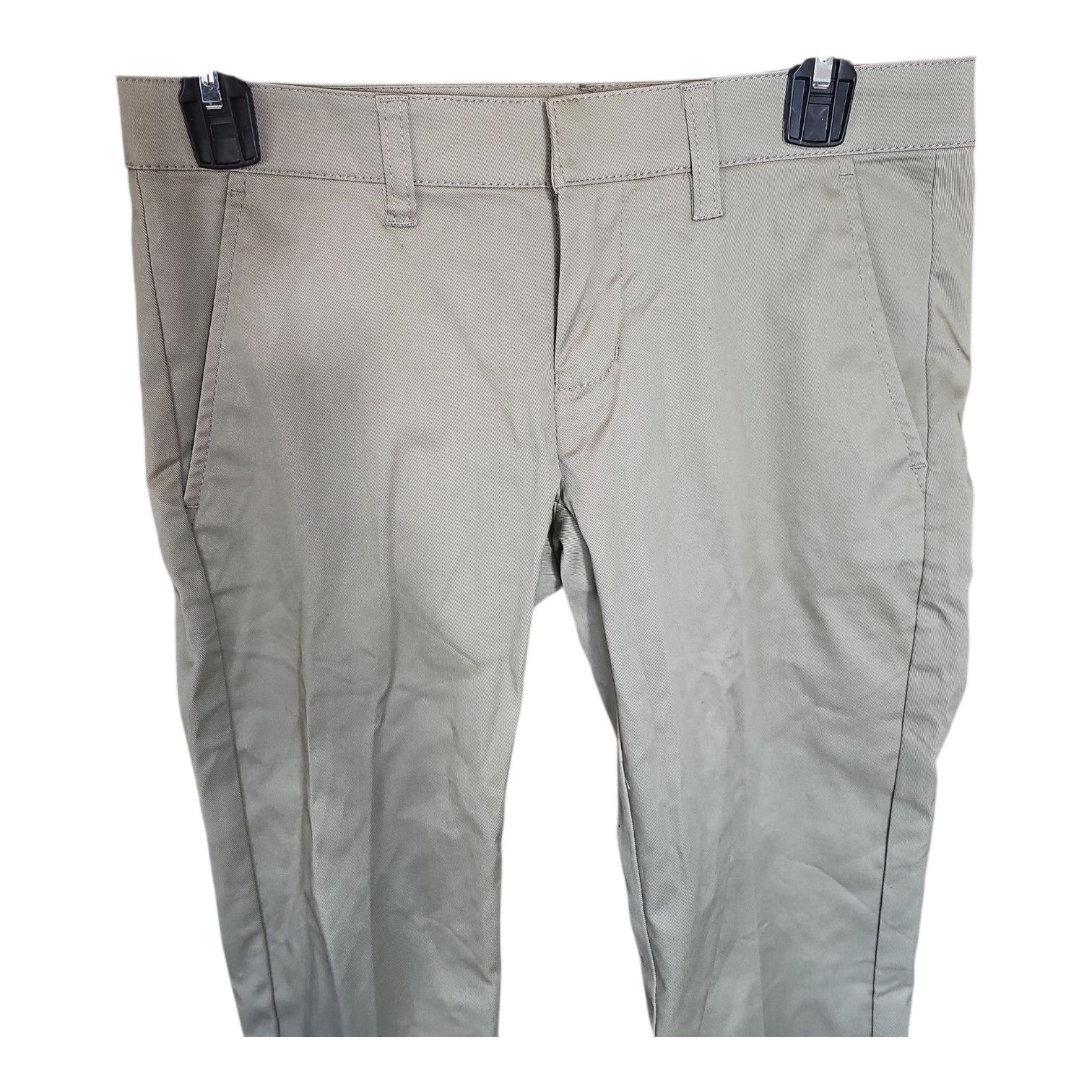 Other Junior's Khaki Classic Slim Fit Straight Leg Uniform Pants Size 24" / US 00 / IT 34 - 2 Thumbnail