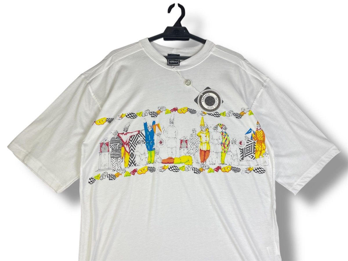 Versace 🔥Rare Vintage Versace Jeans Couture Harlequin Napoli Size US S / EU 44-46 / 1 - 6 Thumbnail