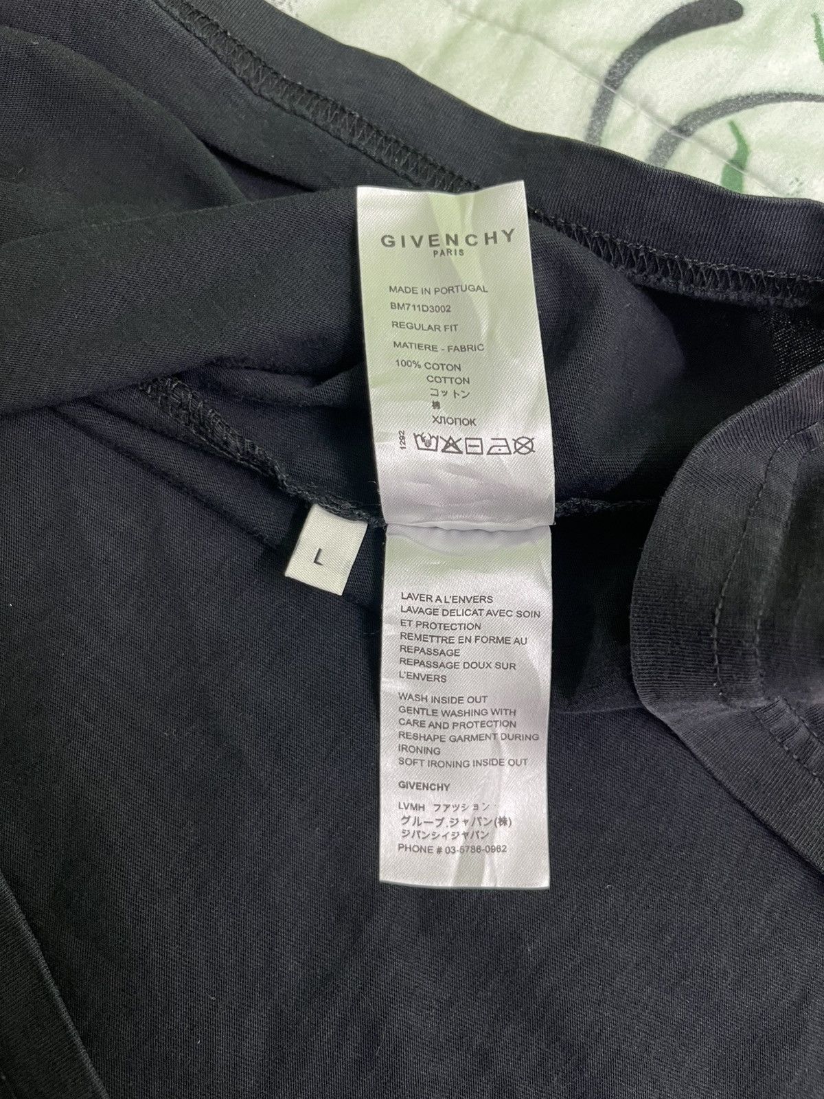 Givenchy Givenchy Metallic Logo-Embossed Cotton-Jersey T-Shirt Size US L / EU 52-54 / 3 - 13 Thumbnail