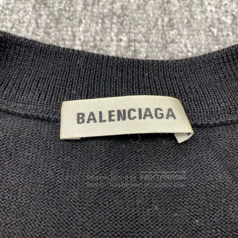 Balenciaga Balenciaga Black Wheat Ear Sweater. Size US M / EU 48-50 / 2 - 4 Thumbnail