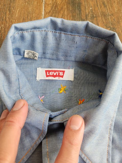 Levi's Vintage Clothing Levis Chambray Orange Tag Size US S / EU 44-46 / 1 - 6 Thumbnail