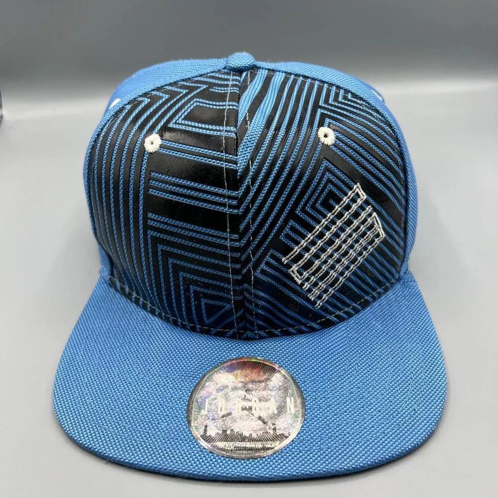 Jordan Brand Air Jordan Hat Men Blue Black Lines Jumpman Snap Back Cap Size ONE SIZE - 1 Thumbnail