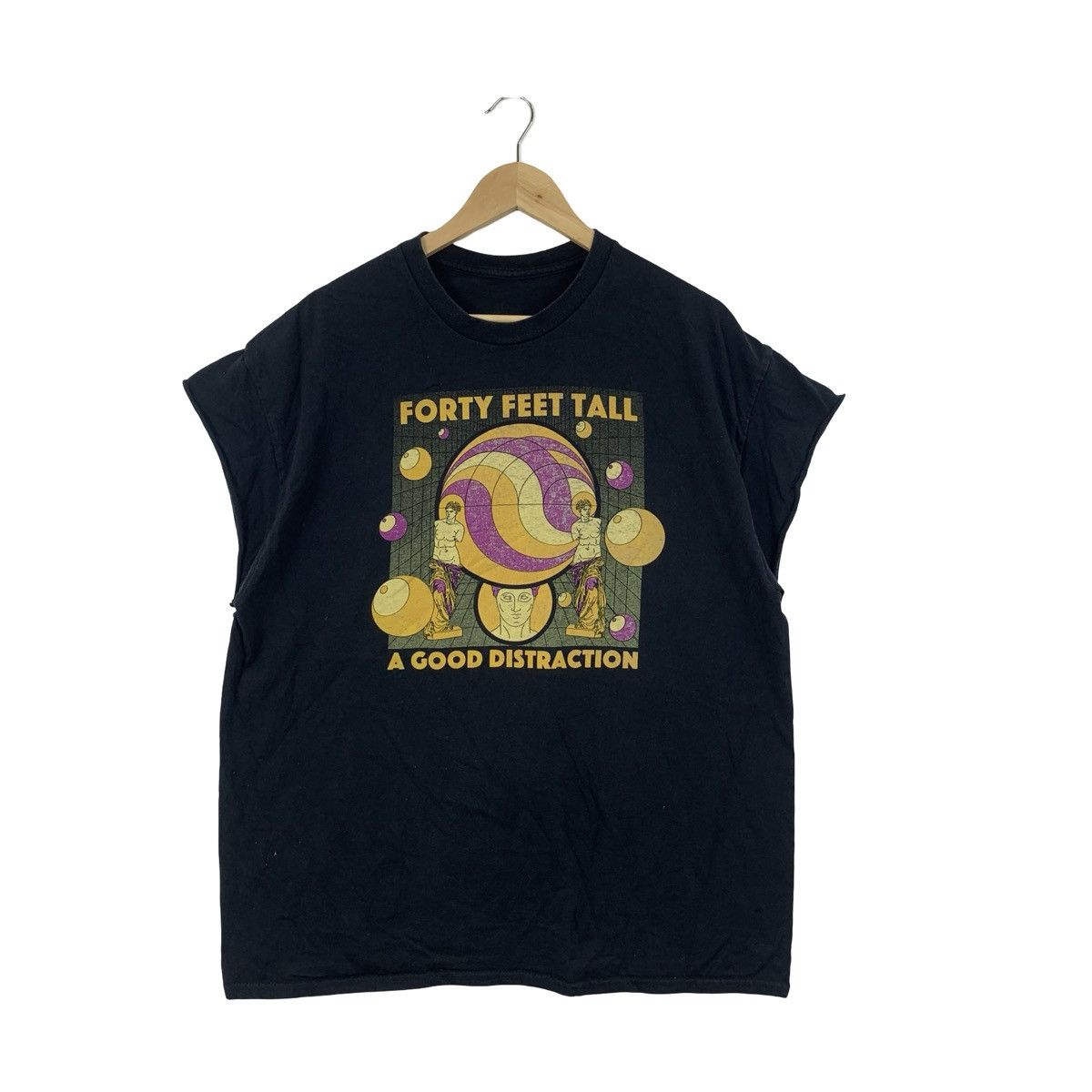 Band Tees FORTY FEET TALL Album A Good Distraction Indie Rock Band Size US L / EU 52-54 / 3 - 1 Thumbnail