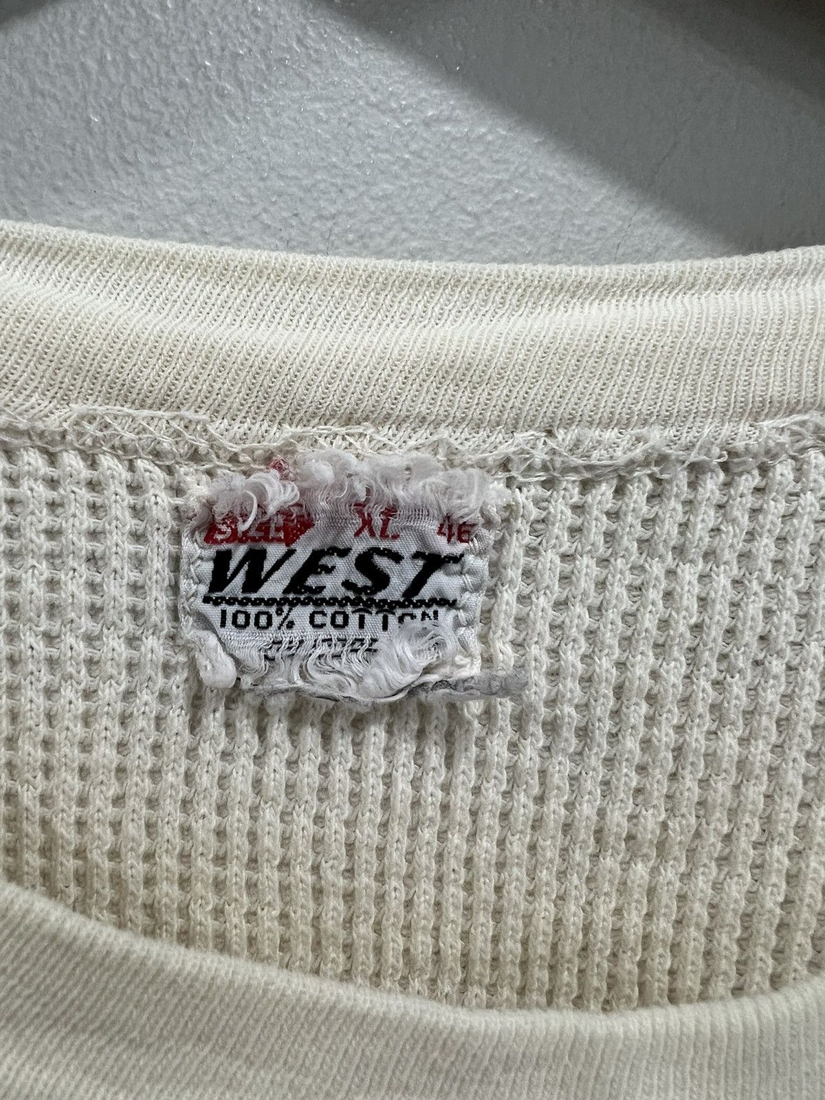 Vintage Vintage West Thermal Longsleeve Shirt Size US XL / EU 56 / 4 - 4 Thumbnail
