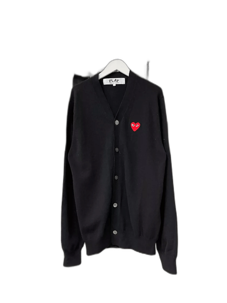 Comme des Garcons PLAY CDG Play Wool Cardigan Size L Size US L / EU 52-54 / 3 - 1 Thumbnail
