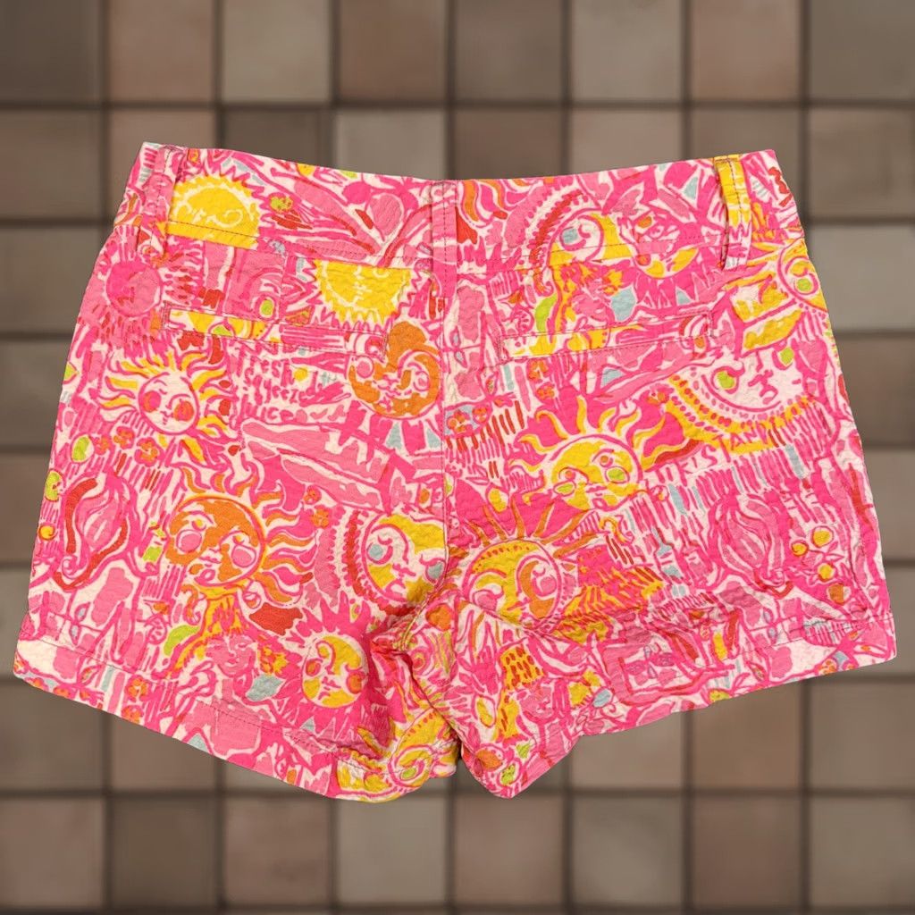 Lilly Pulitzer Shorts Women Size 0 Pink Callahan Pout-More Kinis In The Keys Bright Casual, Women's (Size 25)