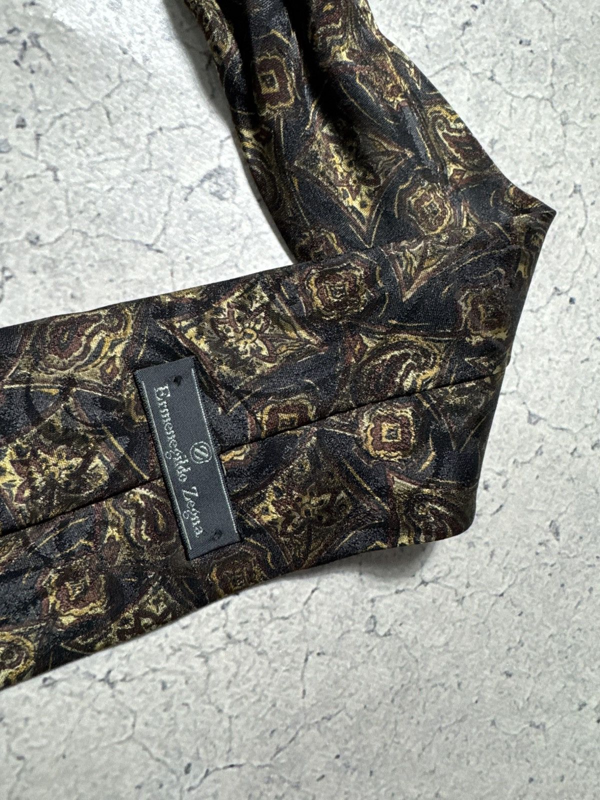 Ermenegildo Zegna Ermegildo Z Zegna Luxury Vintage Silk Tie Size ONE SIZE - 3 Thumbnail
