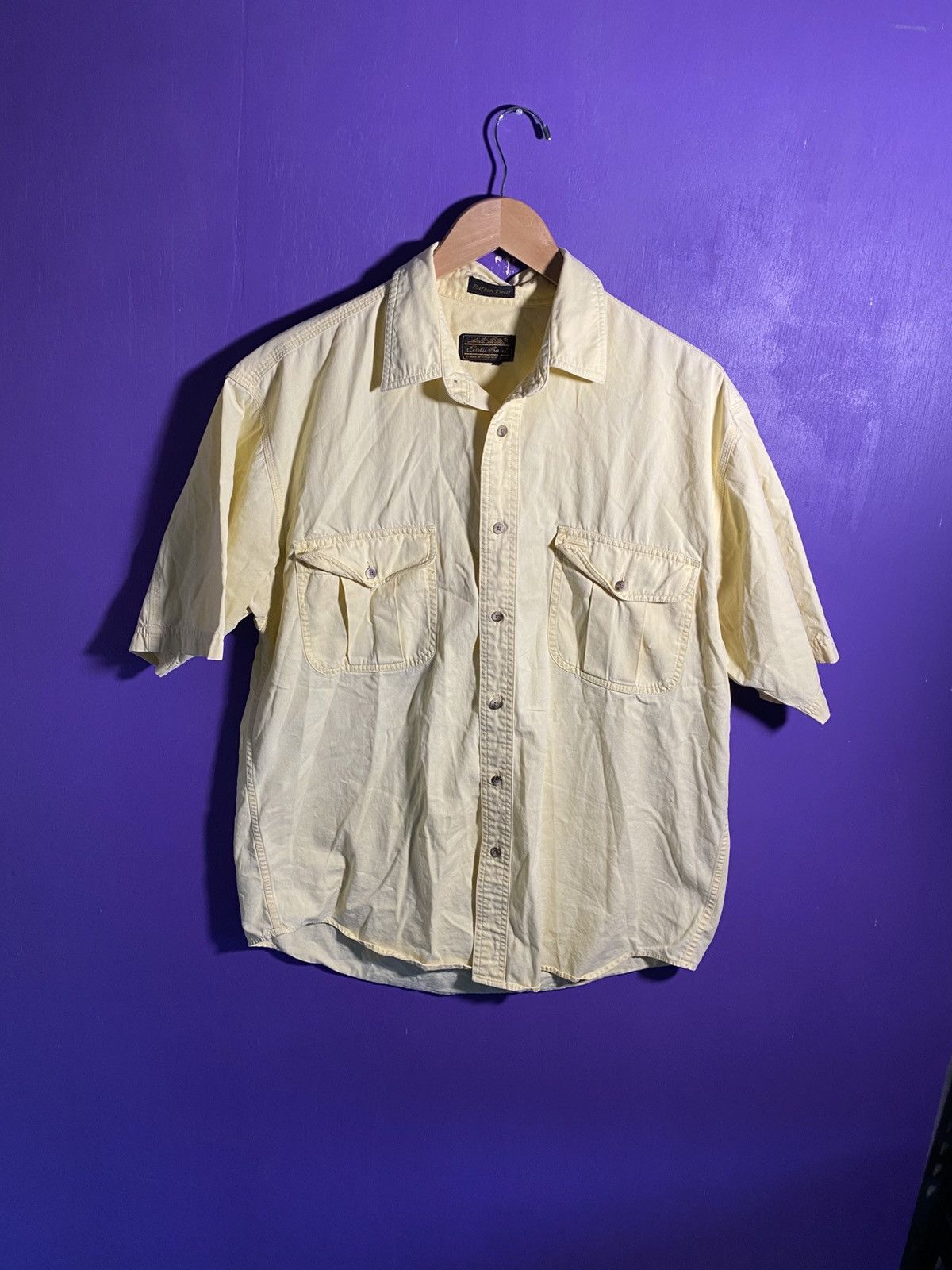 Eddie Bauer Vintage 90s Eddie Bauer essential faded button up Size US L / EU 52-54 / 3 - 1 Thumbnail