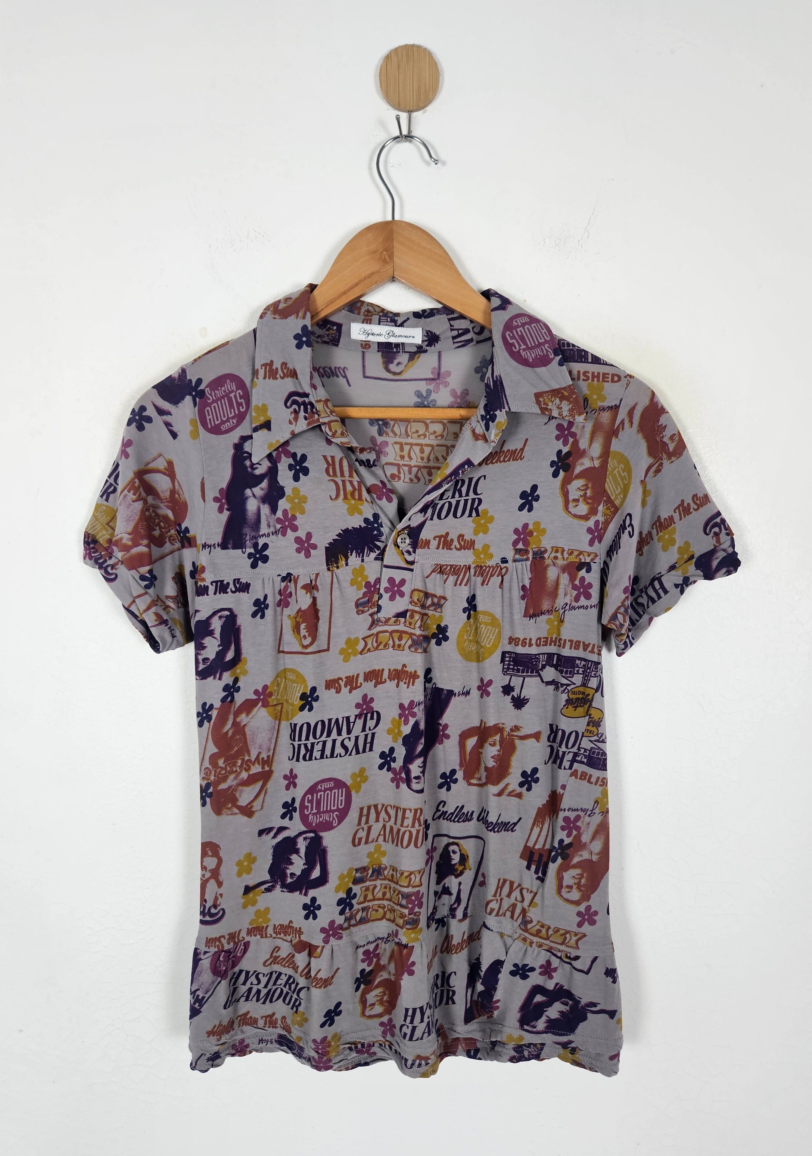 Hysteric Glamour Hysteric Glamour endless weekend Polo shirt Size XS / US 0-2 / IT 36-38 - 1 Thumbnail
