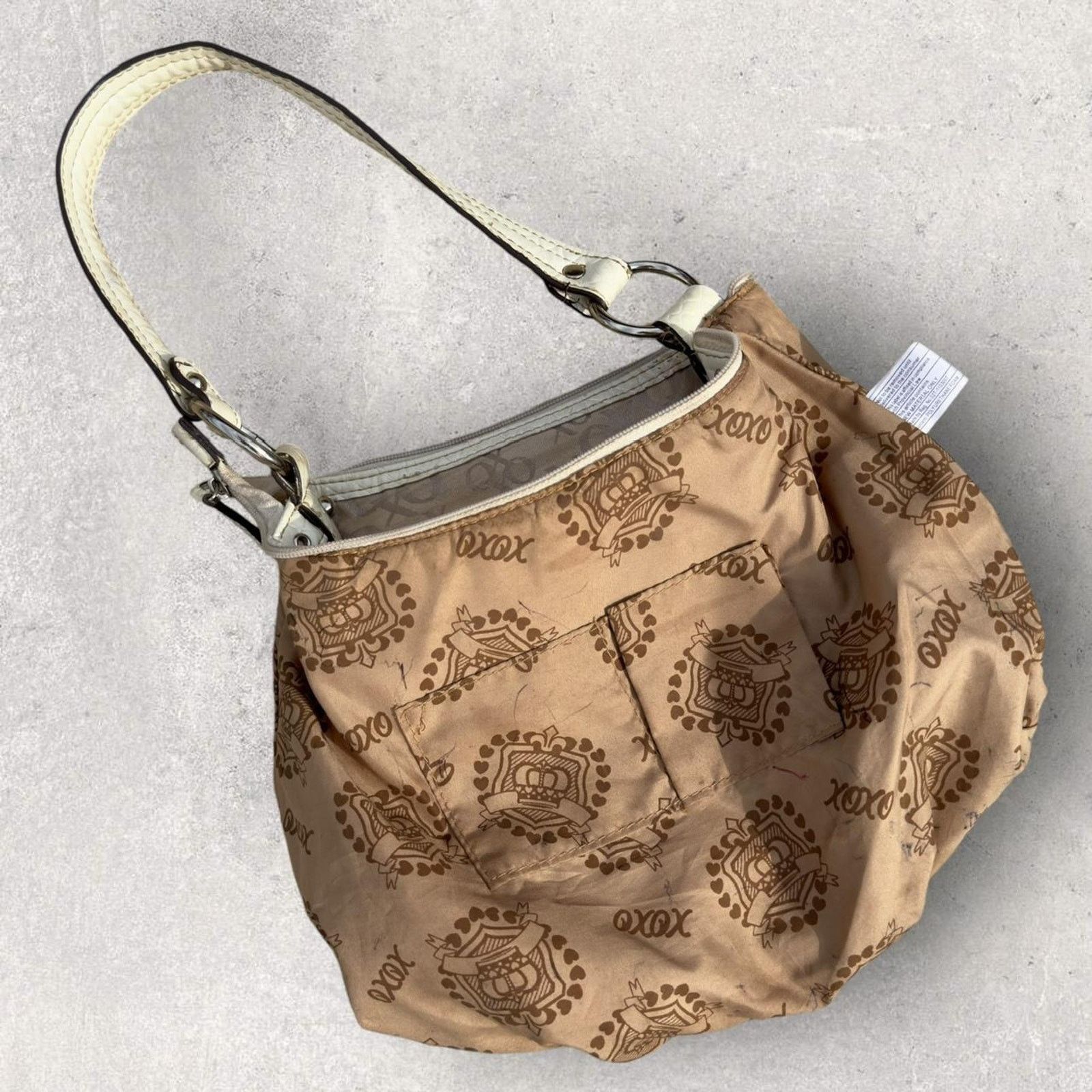 XOXO Y2K XOXO Cream Shoulder Bag Silver Hardware Size ONE SIZE - 6 Thumbnail
