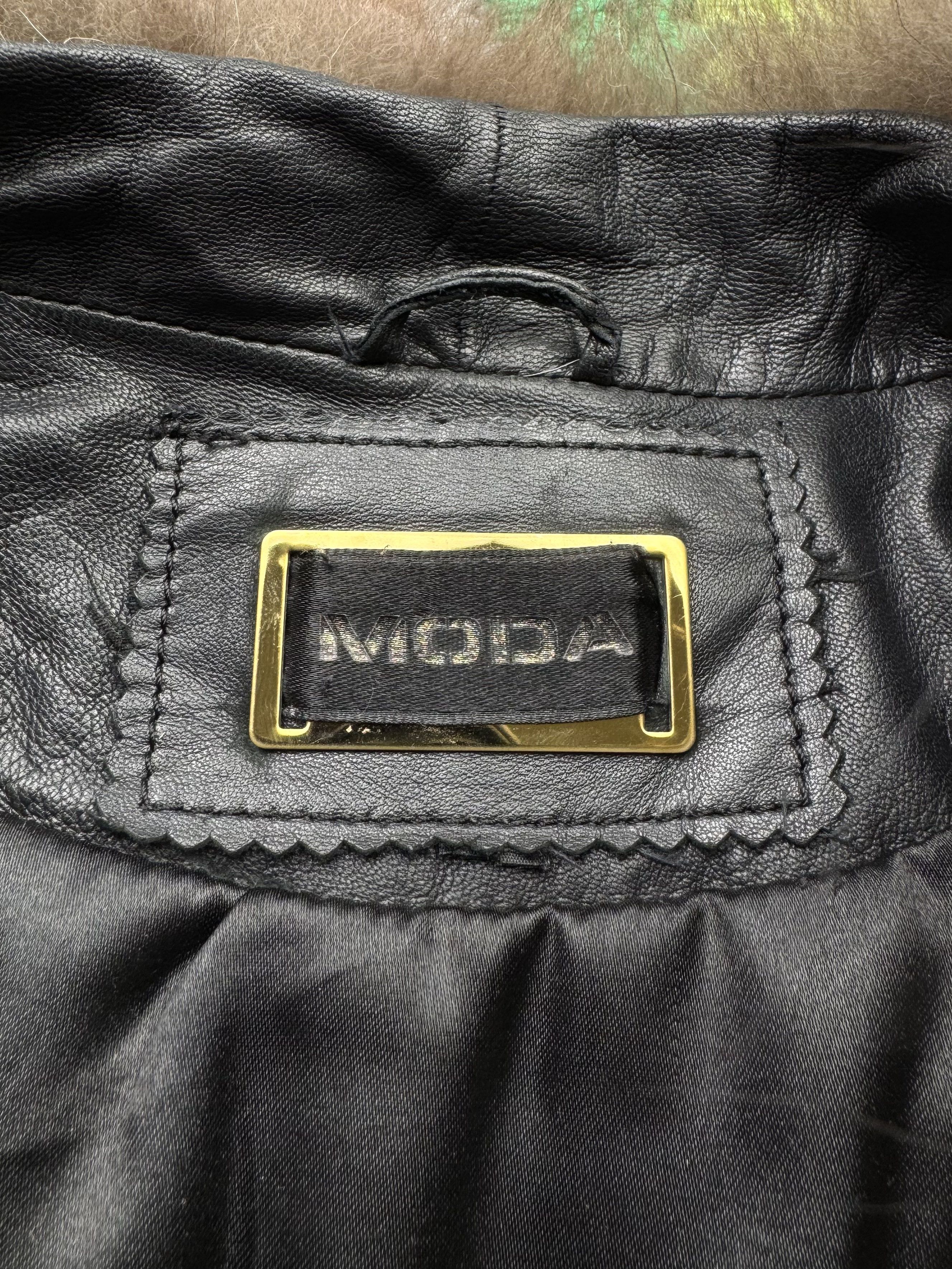Hysteric Glamour Vintage Cropped Leather Jacket With Fur Details (V22)(D15) Size S / US 4 / IT 40 - 8 Thumbnail