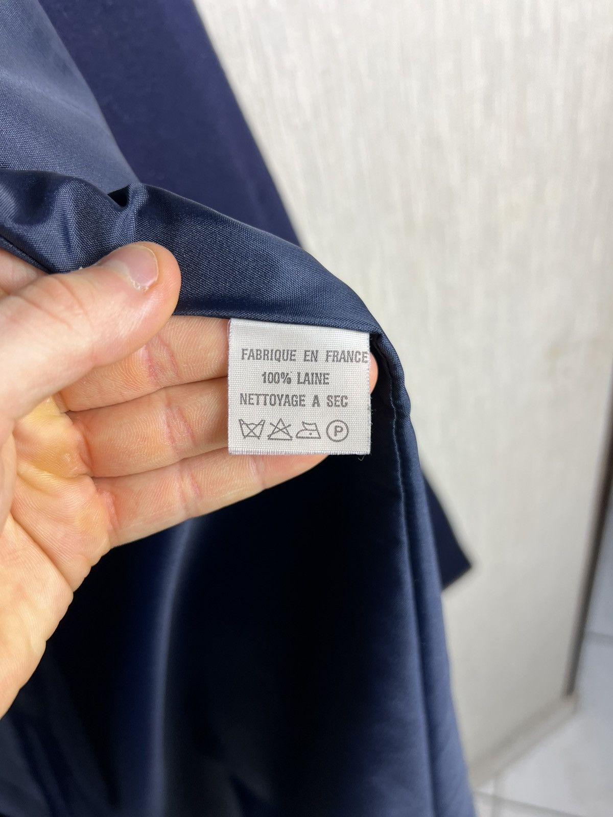Carven Vintage Carven pour ADP France wool navy archive long coat Size S / US 4 / IT 40 - 15 Thumbnail