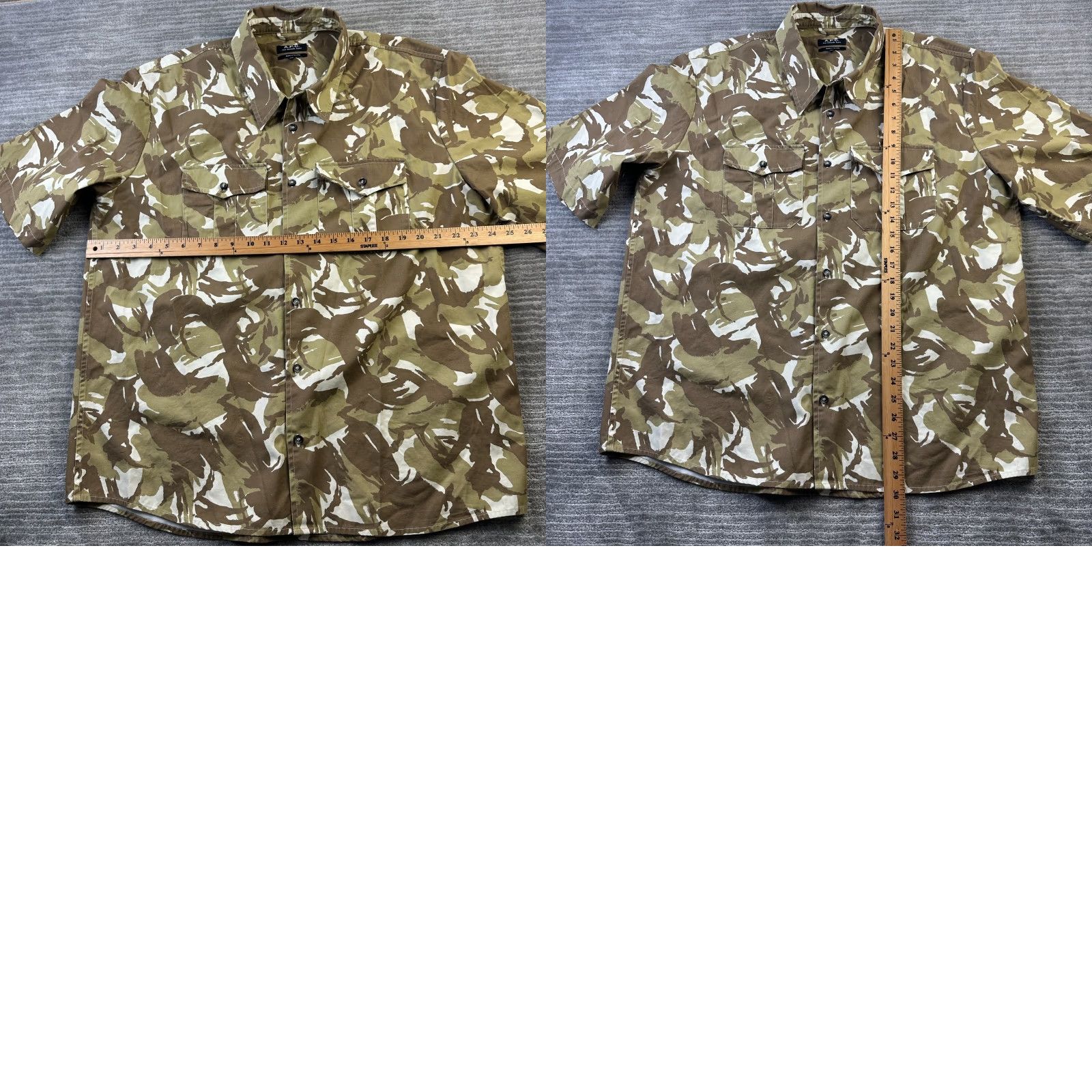 Vintage VINTAGE APC Shirt Mens 2XL Brown Camouflage Button Up Rue Madame Paris Size US XXL / EU 58 / 5 - 8 Thumbnail