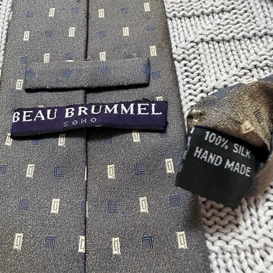 Other Beau Brummel metallic gray geometric silk tie Size ONE SIZE - 3 Thumbnail