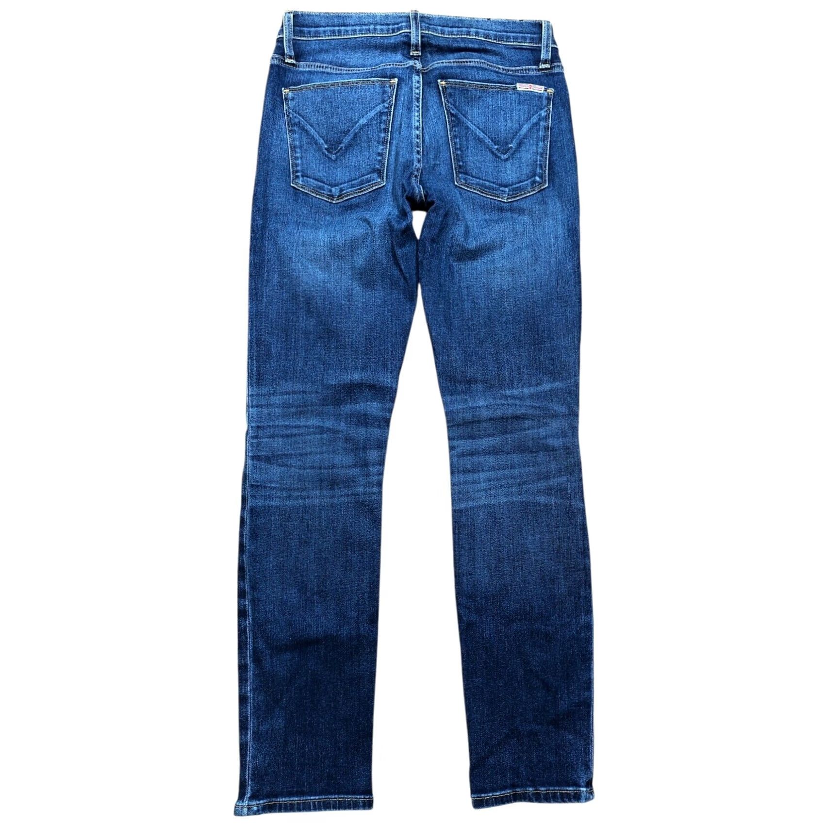 Hudson Hudson Tally Womens Jeans Skinny Crop 26 Inseam Medium Blue Denim 5-Pocket Logo Embroidered Zipper Rise 8in Slim Regular Cotton Blend USA Vintage: No Size 26" / US 2 / IT 38 - 2 Thumbnail