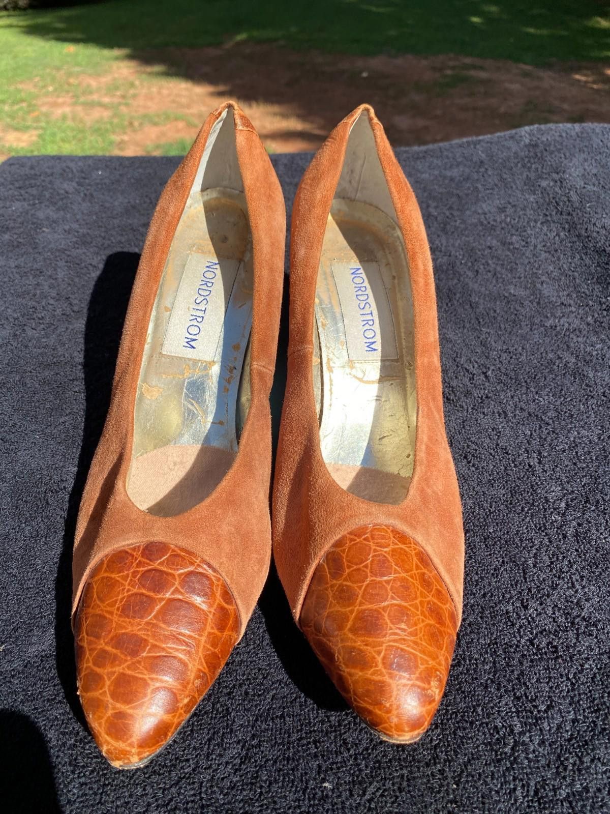 Nordstrom VINTAGE Nordstrom 70s heels size 9.5B (#S1001) Size US 9.5 / IT 39.5 - 1 Thumbnail