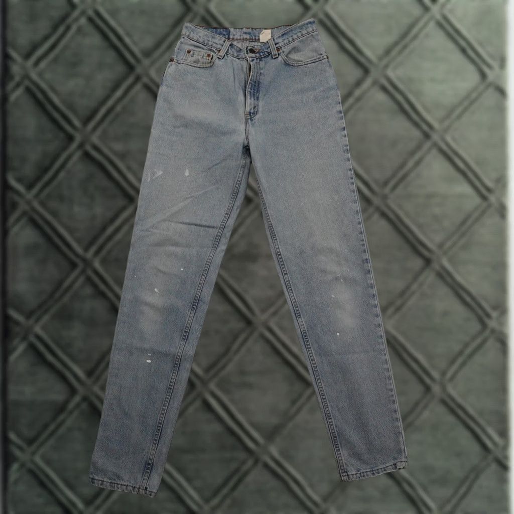 Levi's VINTAGE Levi's 512 Jeans Women 11 LONG (11X32) High Waist Tapered Leg 90s Blue Mens Womens Girls Size 32" / US 10 / IT 46 - 1 Thumbnail