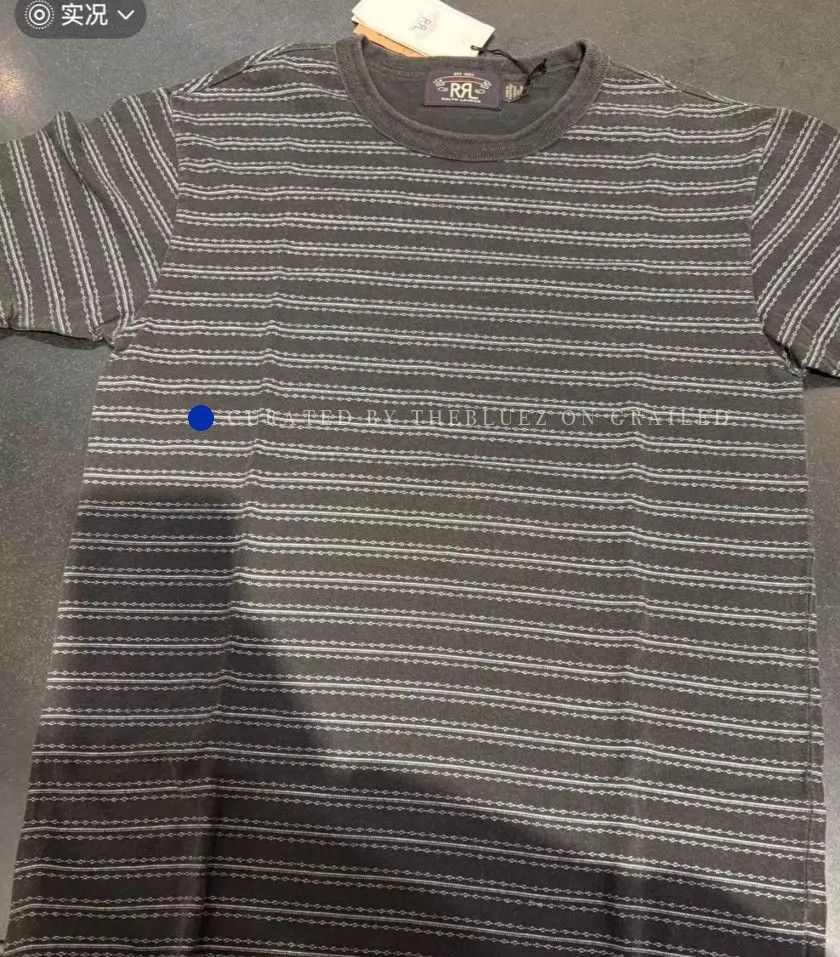 RRL Ralph Lauren New Washed Black Striped Tee in Multi Size US S / EU 44-46 / 1 - 1 Thumbnail