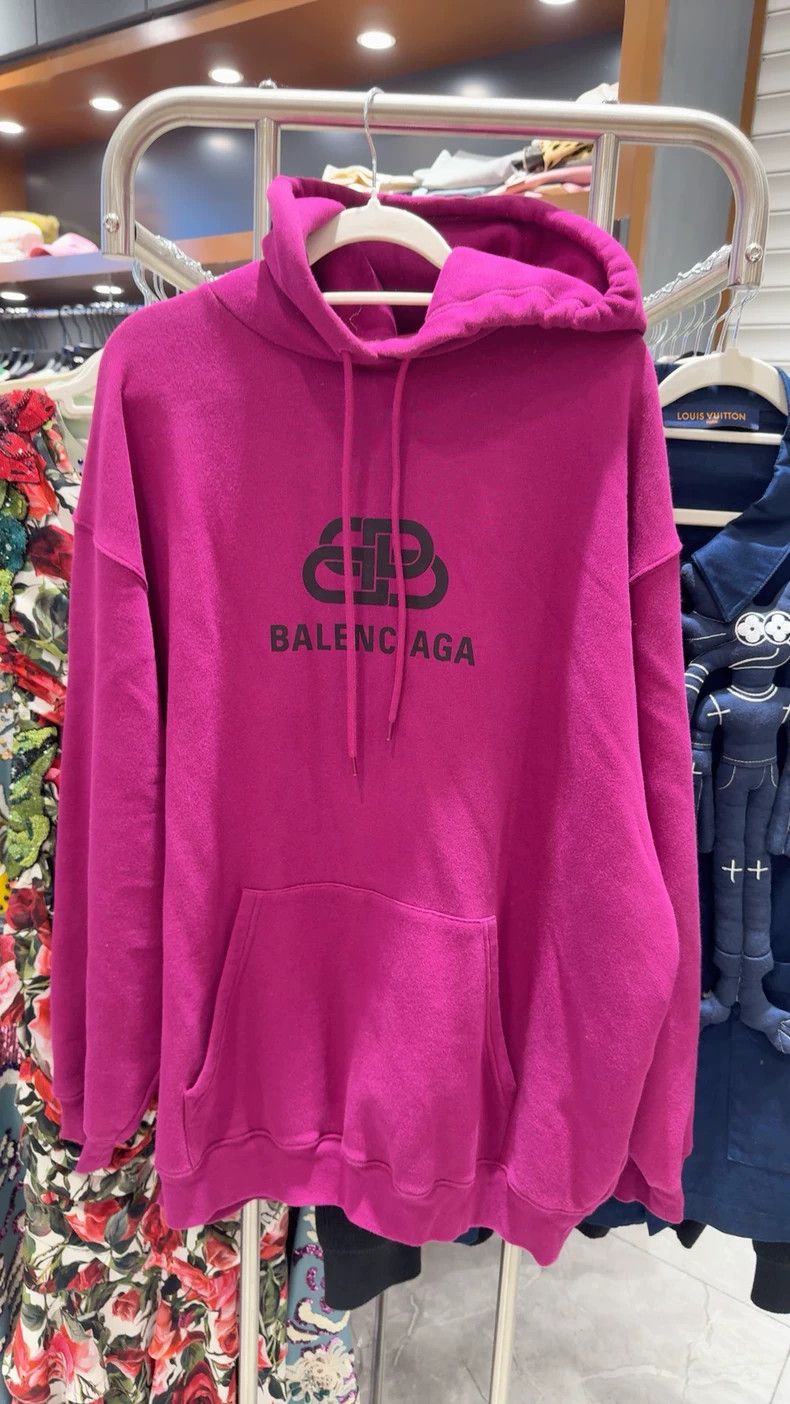 Balenciaga Balenciaga Fuchsia hooded sweatshirt Size US M / EU 48-50 / 2 - 1 Thumbnail