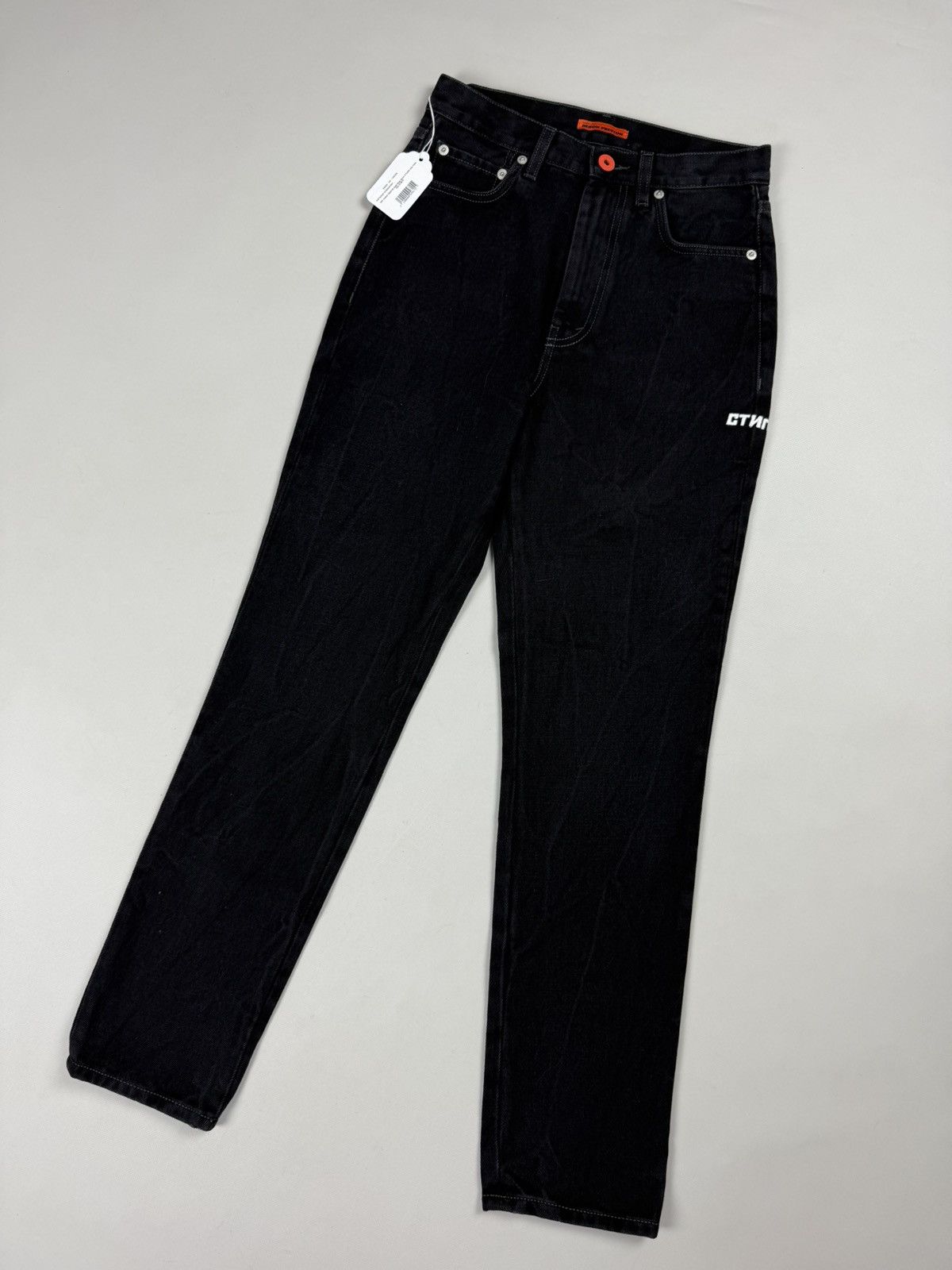 Heron Preston BNWT! Heron Preston Black Wash Denim 5 Pocket Jeans Pants Size 25" / US 0 / IT 36 - 4 Thumbnail