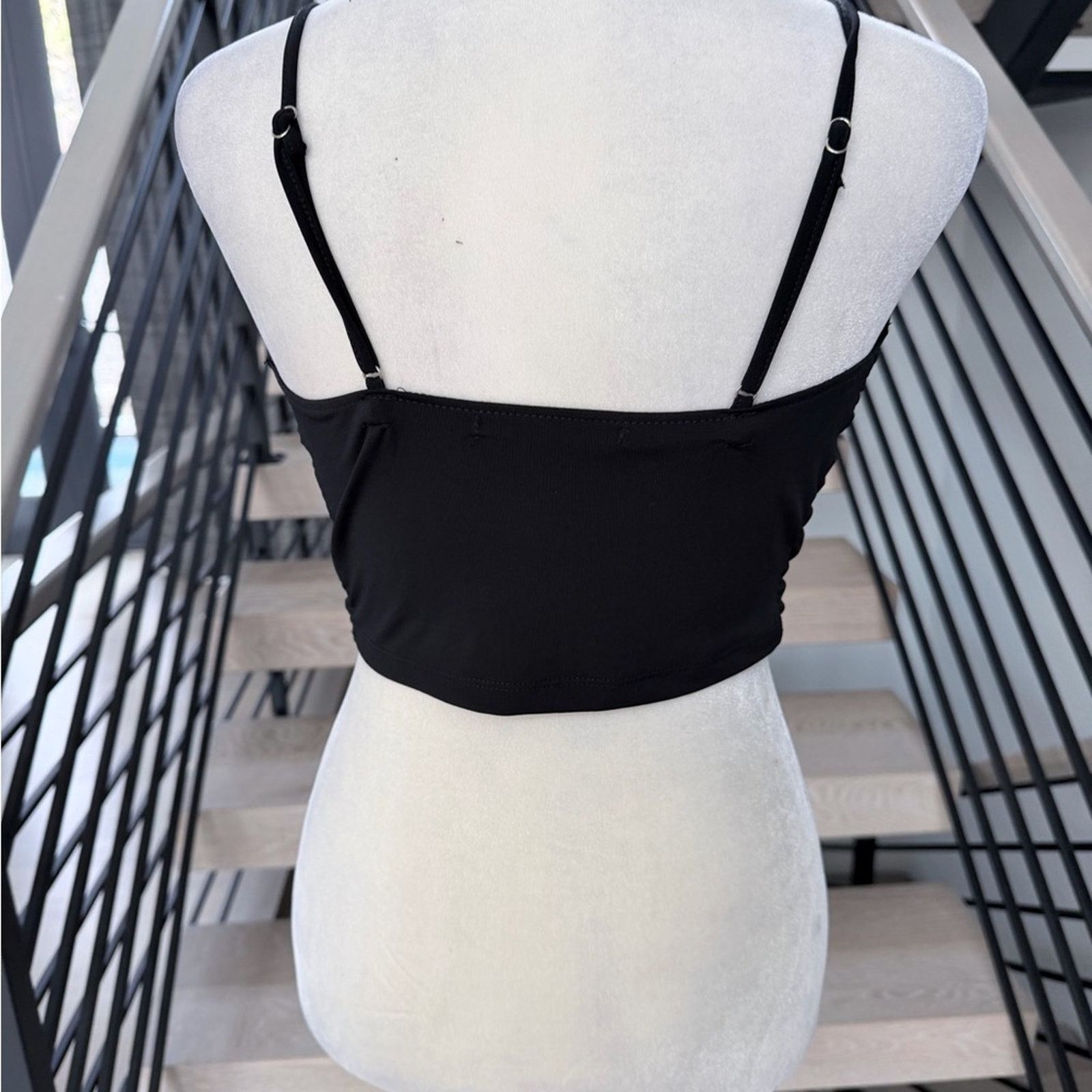 Other New Y2K Black Lace-Up Crop Top size S/M Size S / US 4 / IT 40 - 6 Thumbnail