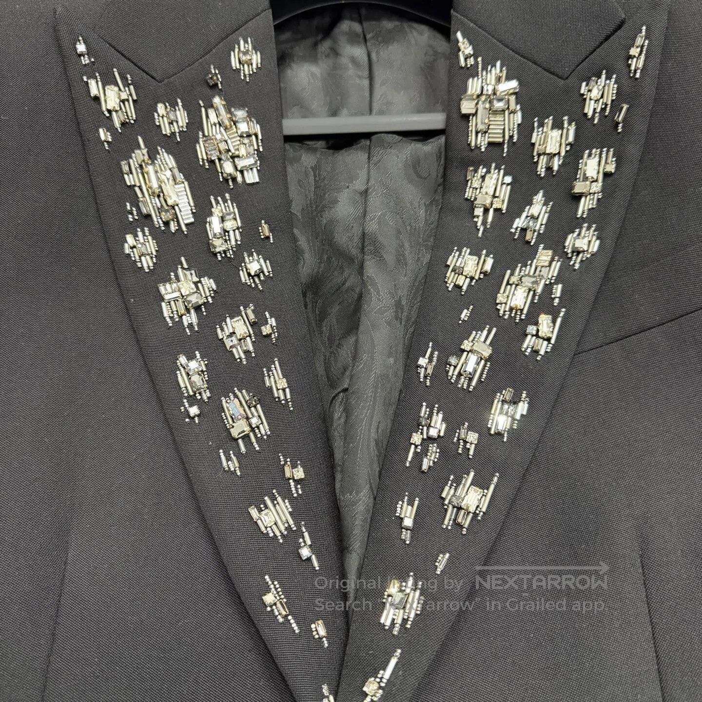 Versace Versace hydraulic drill，Wool fur suit jacket| Size 48R - 3 Thumbnail