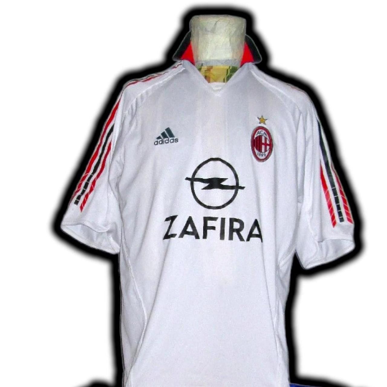 Adidas Ac Milan Italy 2005 2006 Away Shirt Jersey Size US L / EU 52-54 / 3 - 4 Thumbnail