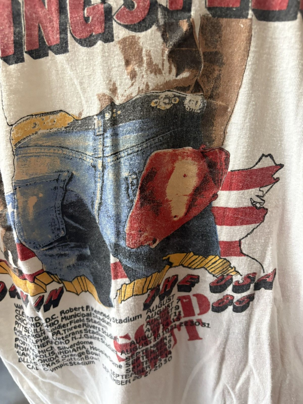 Band Tees 1986 Bruce Springsteen Born In The USA Tour T-Shirt Size US S / EU 44-46 / 1 - 3 Thumbnail