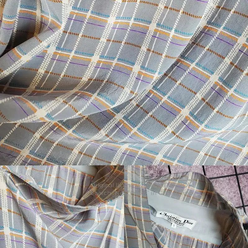 Dior Dior Silk Check Long Sleeve Shirt . Size M / US 6-8 / IT 42-44 - 8 Thumbnail