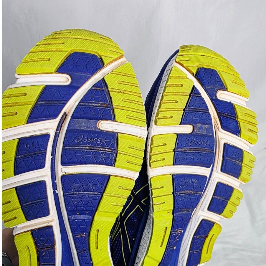Asics Asics Blue Lime Running Shoes Men's Athletic Trainer Sneaker Size US 8.5 / EU 41-42 - 12 Thumbnail