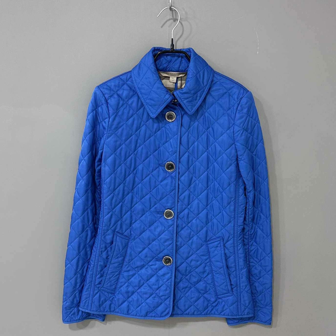 Burberry Burberry Cotton Blue Down Jacket XS Women Size XS / US 0-2 / IT 36-38 - 1 Thumbnail