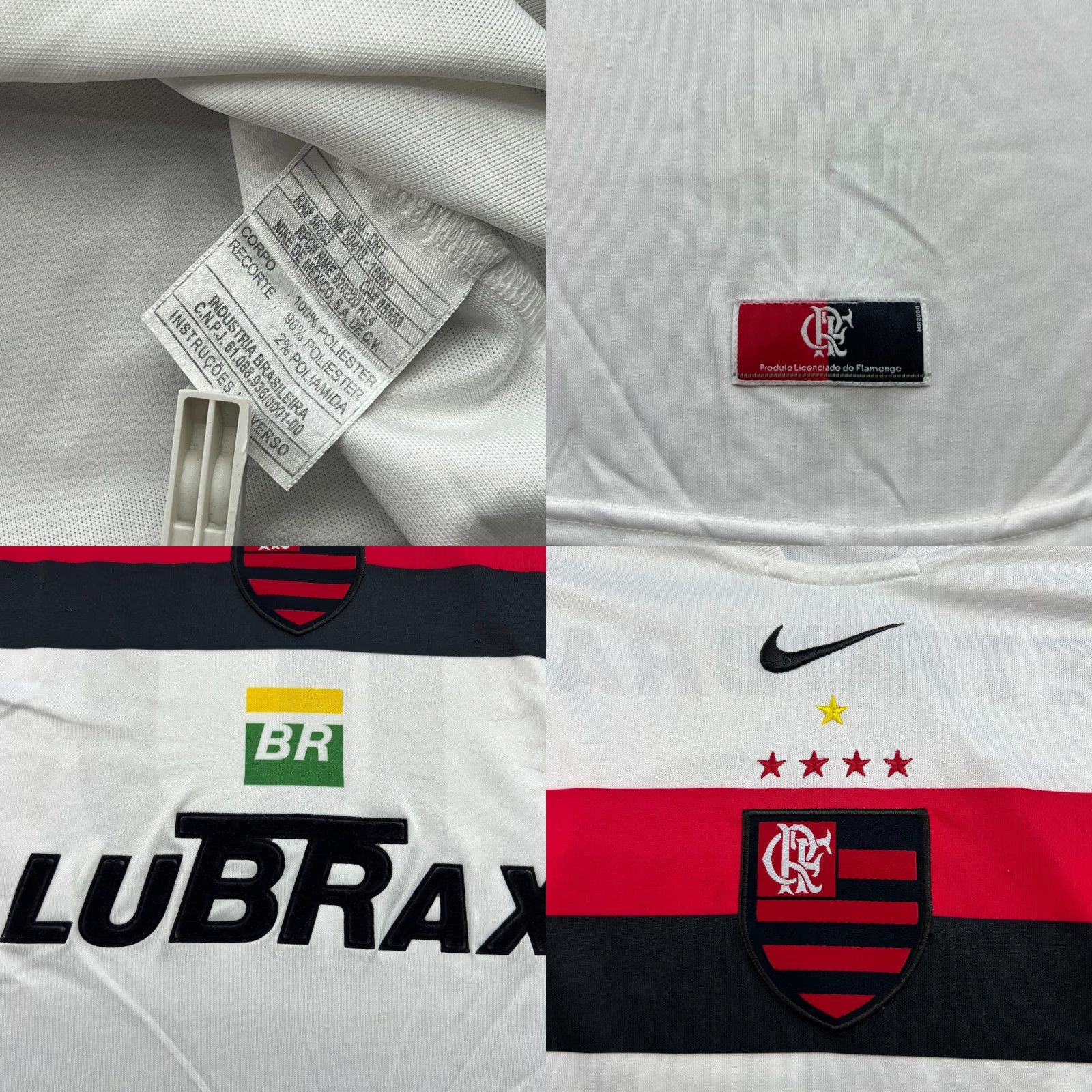 Nike Nike Flamengo 2002 2003 Away Jersey Football Mens XL White Size US XL / EU 56 / 4 - 10 Thumbnail