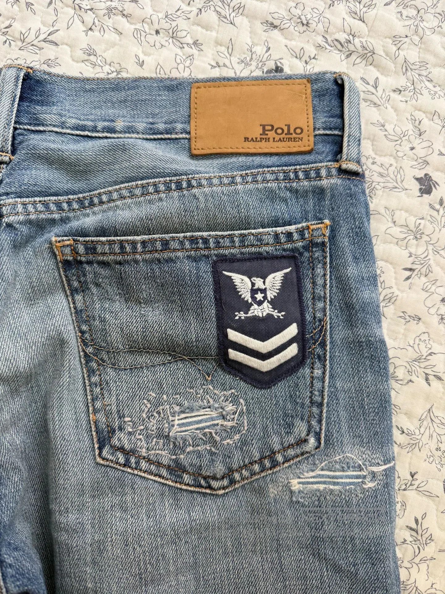 Polo Ralph Lauren Polo Ralph Lauren Patched Jeans. Size US 31 - 5 Thumbnail