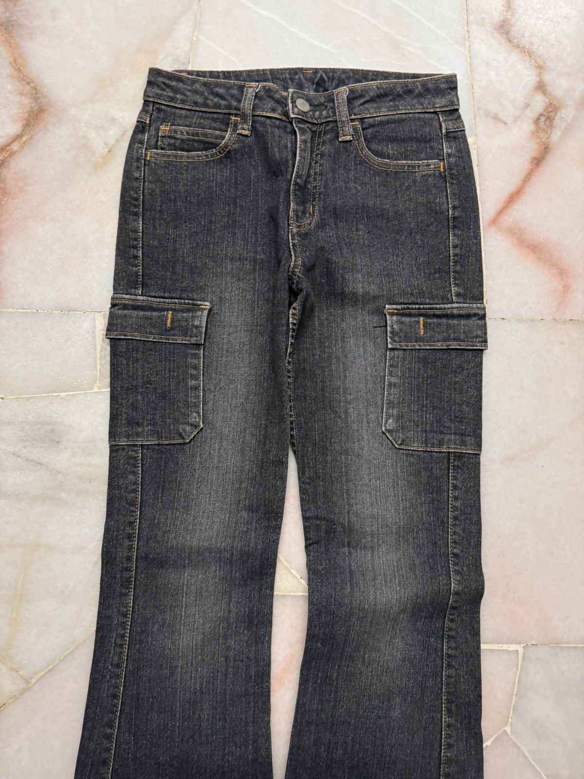 Tornado Mart ARCHIVES 1990s JAPANESE BELL BOTTOM CARGO FADES Size US 26 / EU 42 - 5 Thumbnail