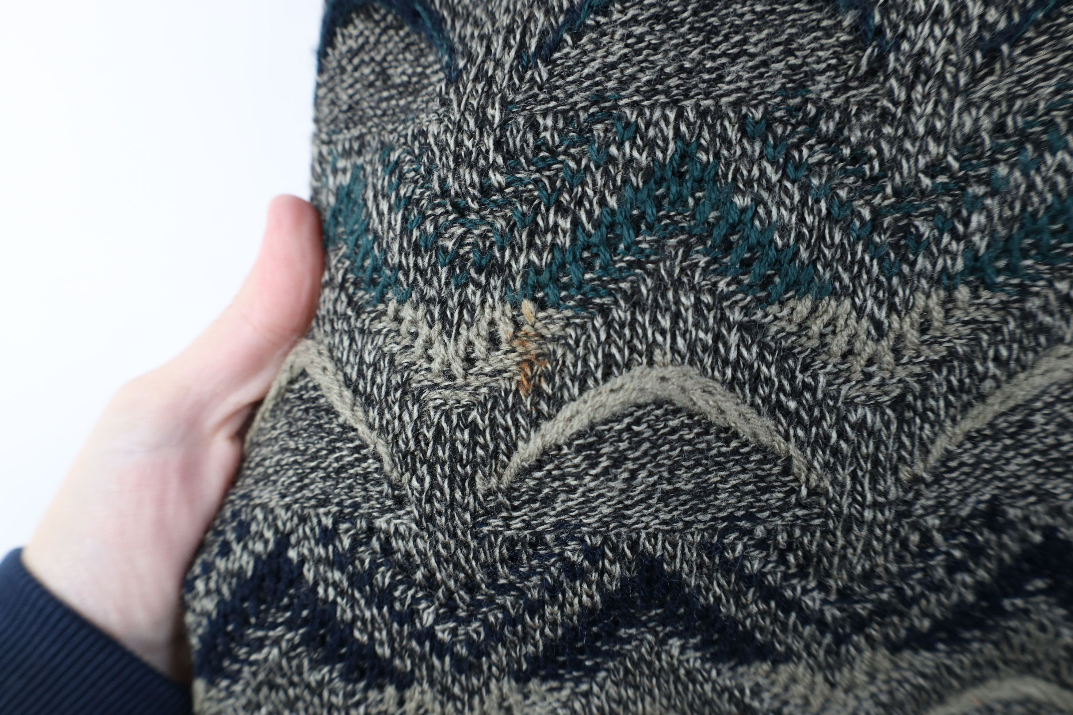 Vintage Vintage 90s Coogi Style Knit Cardigan Sweater Vest Size XL / US 12-14 / IT 48-50 - 4 Thumbnail
