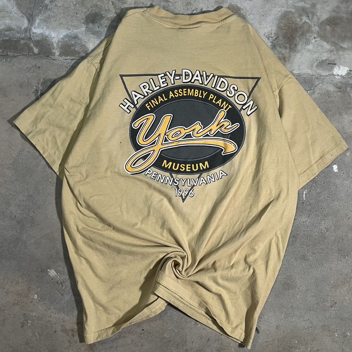 Harley Davidson × Vintage 90s vintage Harley Davidson! Size US XL / EU 56 / 4 - 2 Thumbnail