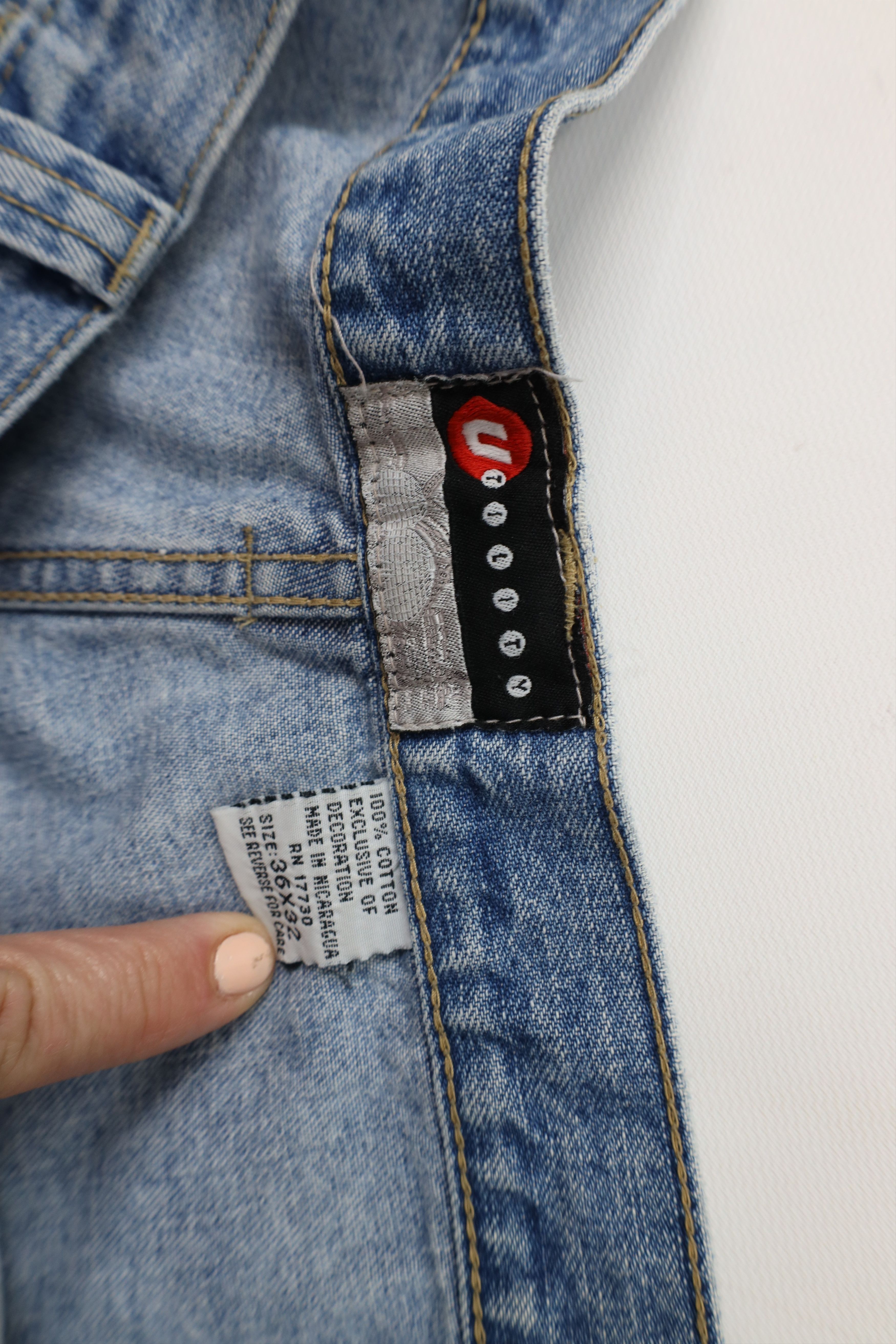 Vintage Vintage 90s Y2K Streetwear Wide Leg Skateboard Jeans Blue Size US 36 / EU 52 - 7 Thumbnail