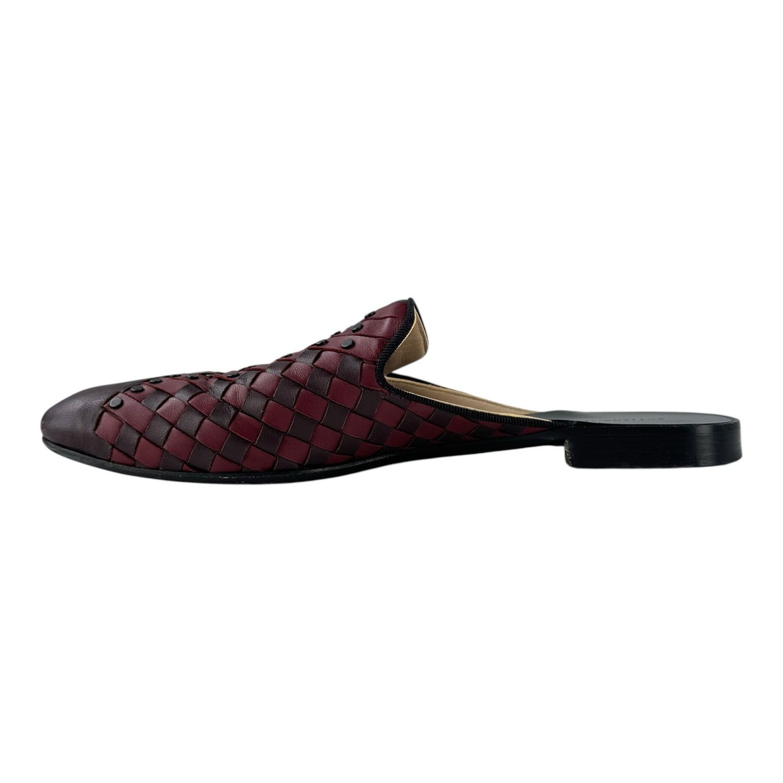 Bottega Veneta Bottega Veneta Studded Intrecciato Leather Mules Size US 8 / IT 38 - 3 Thumbnail