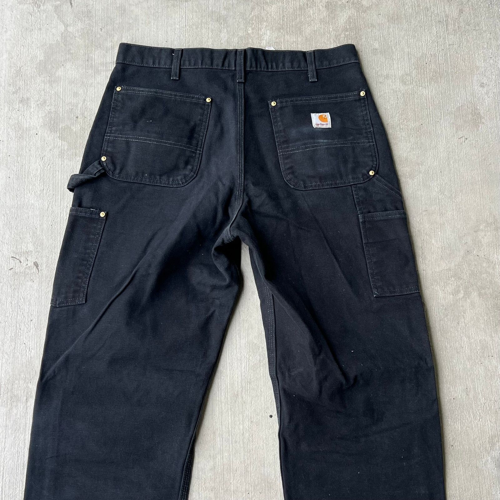 Carhartt × Vintage Carhartt black double knee work wear carpenter pants Size US 34 / EU 50 - 6 Thumbnail