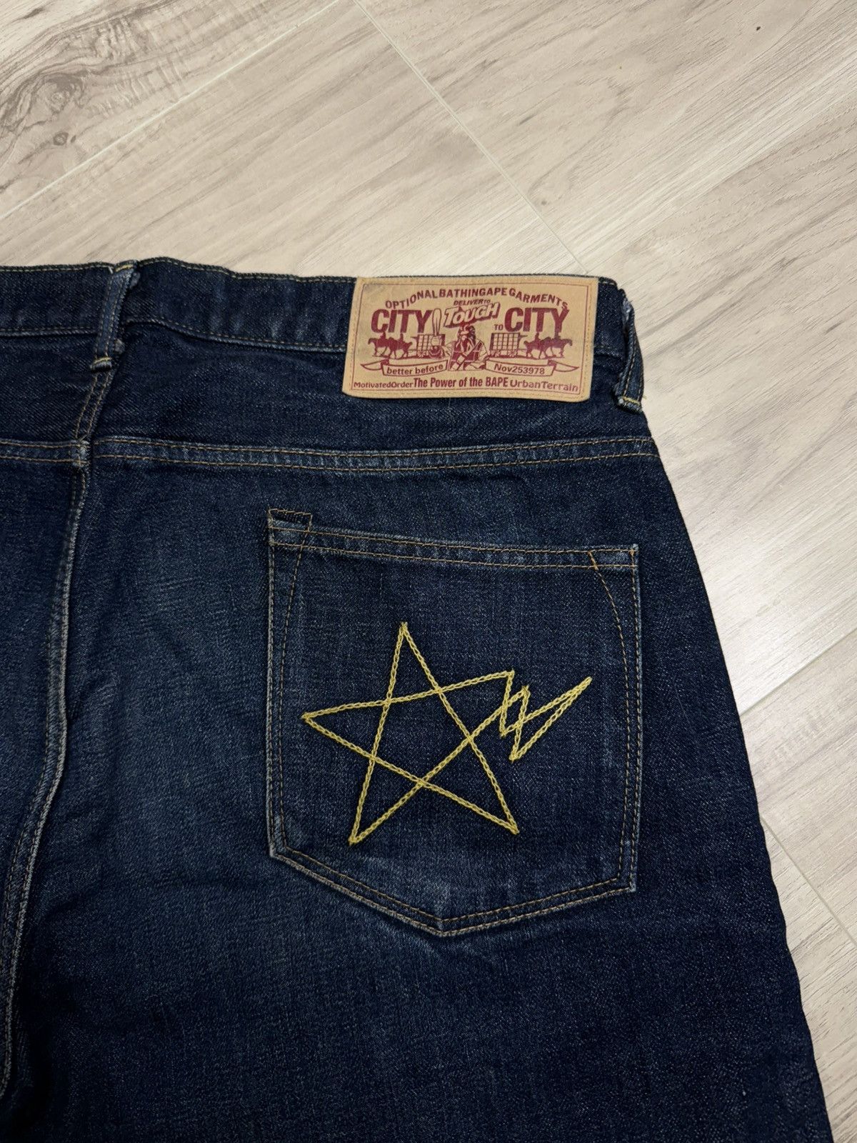 Bape A Bathing Ape Blue Denim Jeans Shorts Bapesta Star Size 36 Size US 36 / EU 52 - 3 Thumbnail