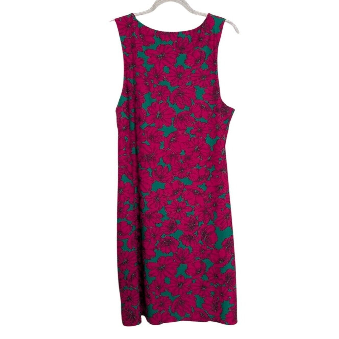 Designer Aryeh Floral Dress Womens Size Large Green Pink Nylon Size L / US 10 / IT 46 - 6 Thumbnail