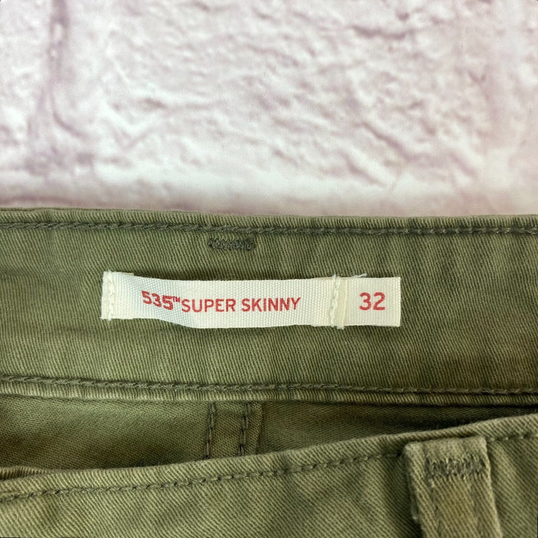 Levi's Levi's 535 Levi Strauss 535 Super Skinny Jeans 32 Distressed Denim Blue Regular 5-Pocket 90s Theme Womens Jeans- By Levi's 535 Size 24" / US 00 / IT 34 - 4 Thumbnail