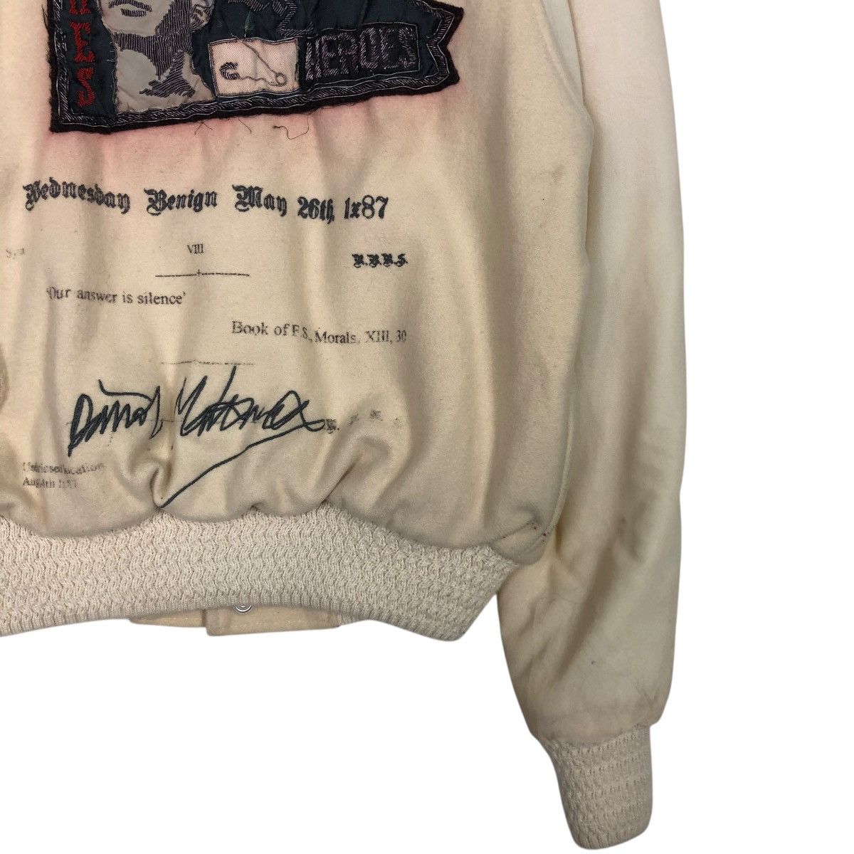 Raf Simons 🔥RAF SIMONS ASHES & HEROES 2006/2007 COLLECTIONS WOOL BOMBER Size US M / EU 48-50 / 2 - 5 Thumbnail