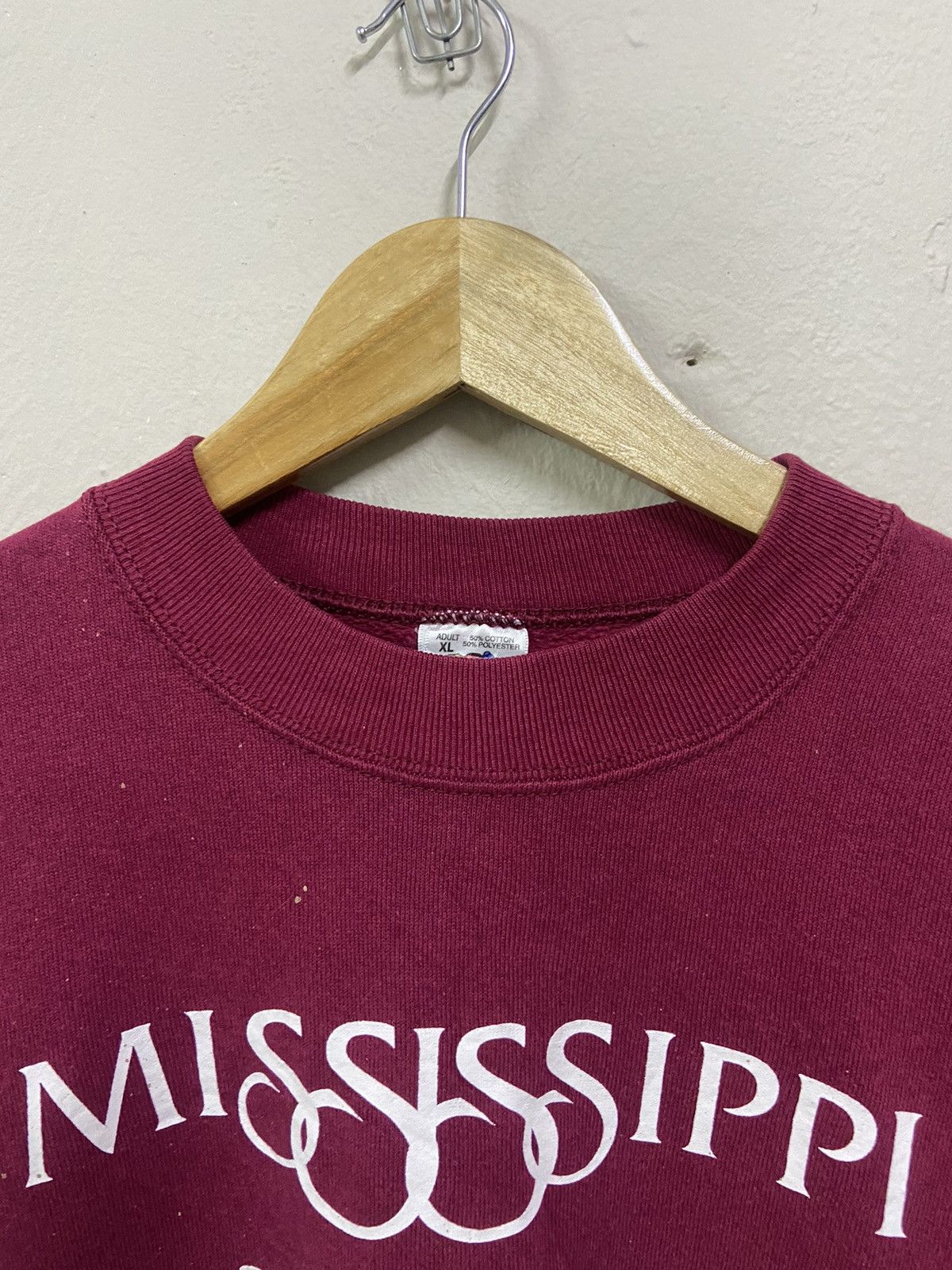 Fruit Of The Loom × Vintage vintage sweatshirt mississippi jackson mission Size US XL / EU 56 / 4 - 5 Thumbnail