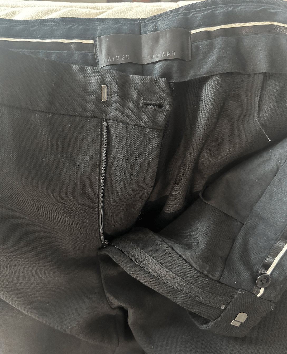 Haider Ackermann Cropped Wool Trousers Size US 34 / EU 50 - 2 Thumbnail