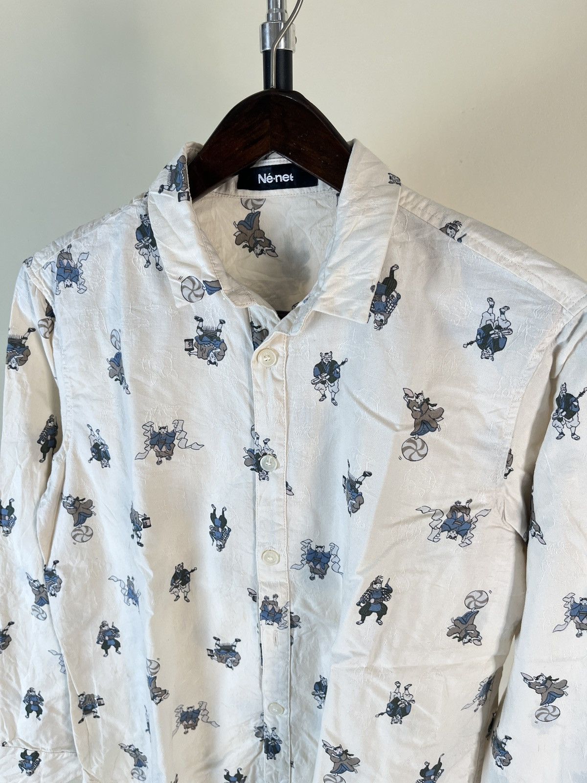 Issey Miyake Ne-net By Issey Miyake Full Printed Shirt Size US S / EU 44-46 / 1 - 2 Thumbnail