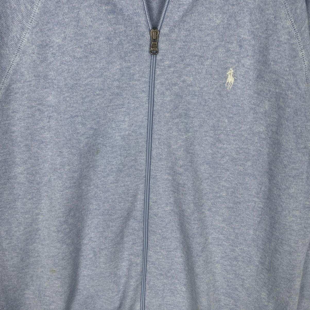 Polo Ralph Lauren × Vintage Vintage Sweatshirt Full Zip Polo by Ralph Lauren Size US L / EU 52-54 / 3 - 3 Thumbnail