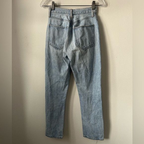 Agolde Agolde Riley High Rise Straight Leg Jeans Size 24" / US 00 / IT 34 - 2 Thumbnail